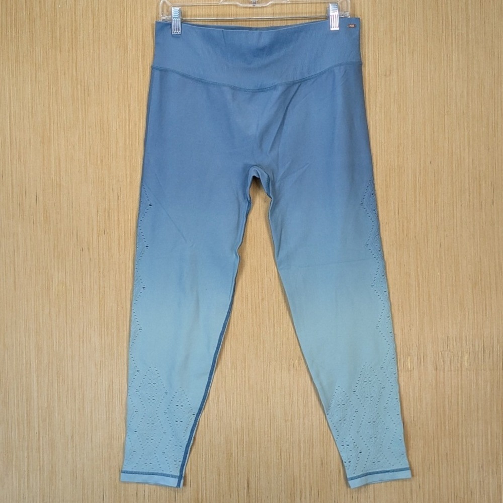 Pink Victoria's Secret‎ Ombre Seamless Laser Cut Leggings Blue XL Activewear Gym